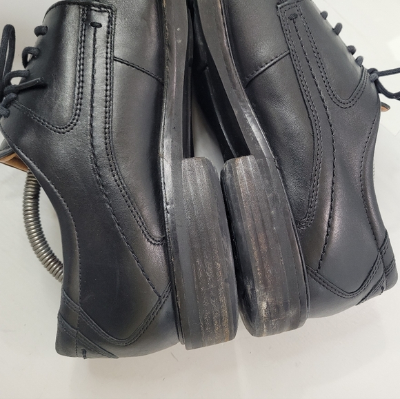 ECCO MEN\'S APRON-TOE BLACK LEATHER DERBY LACE-UP SHOE SIZE 44/10-10.5 main image 10